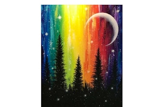 Paint Nite: Rainbow Forest Magic